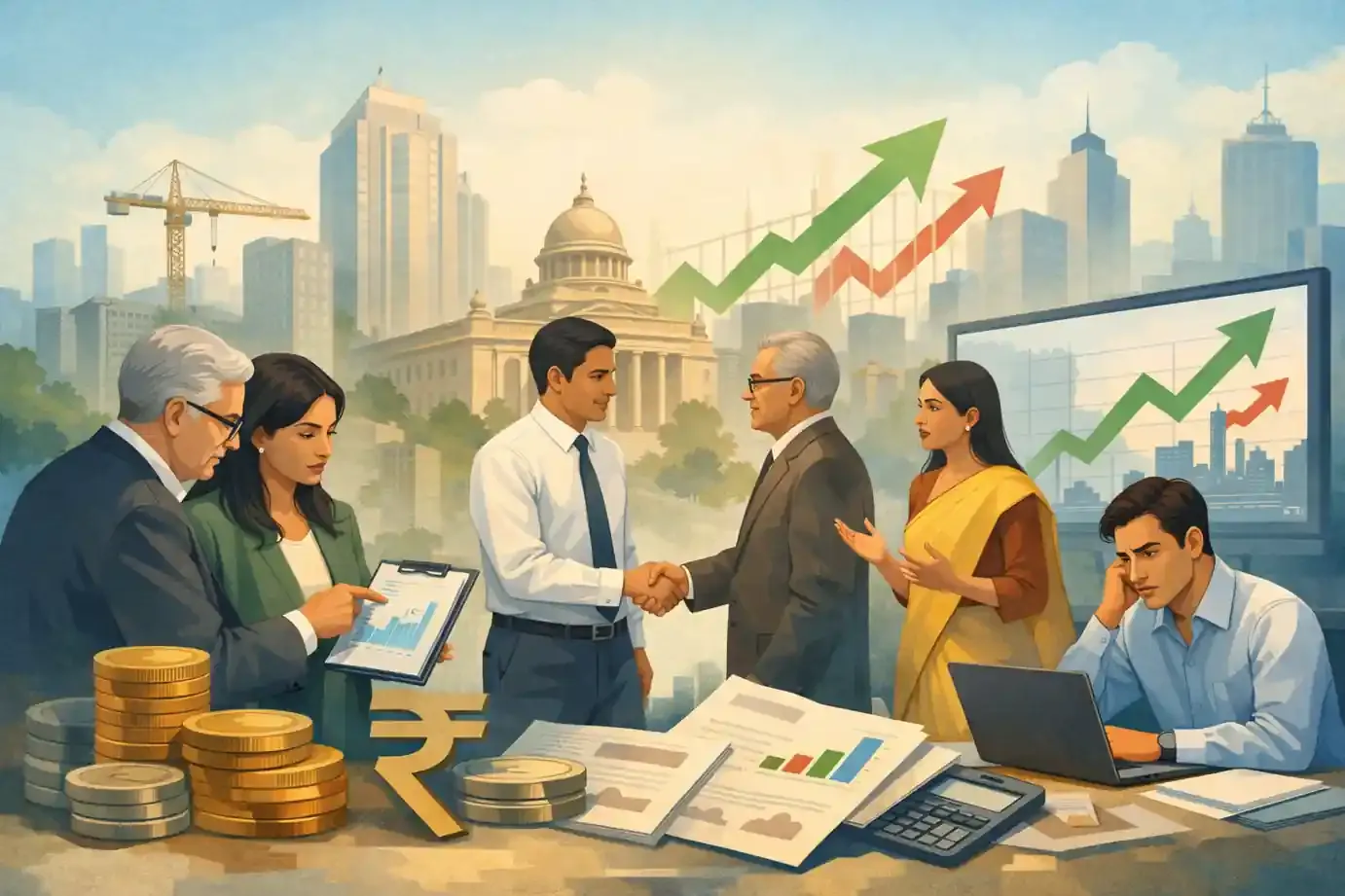 India Sees 7.4% GDP Growth in FY26 India Sees 7.4% GDP Growth in FY26