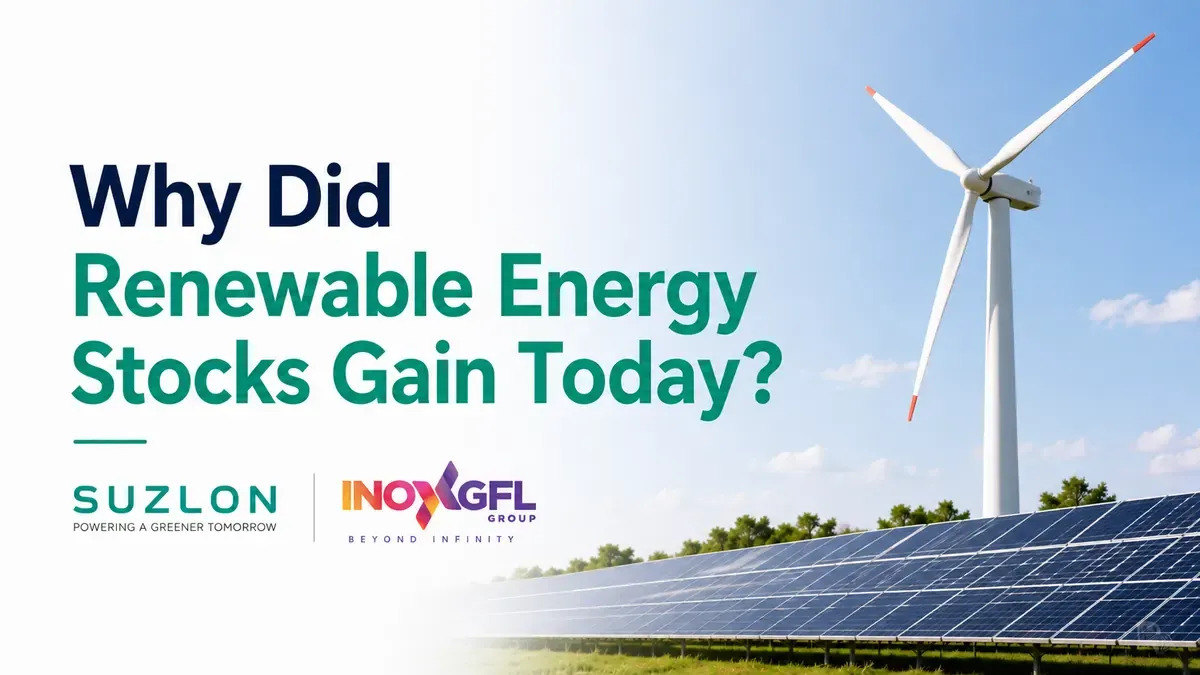 suzlon energy inox wind shares rise why did renewable energy stocks gain today Suzlon Energy, Inox Wind Shares Rise Up To 6%
