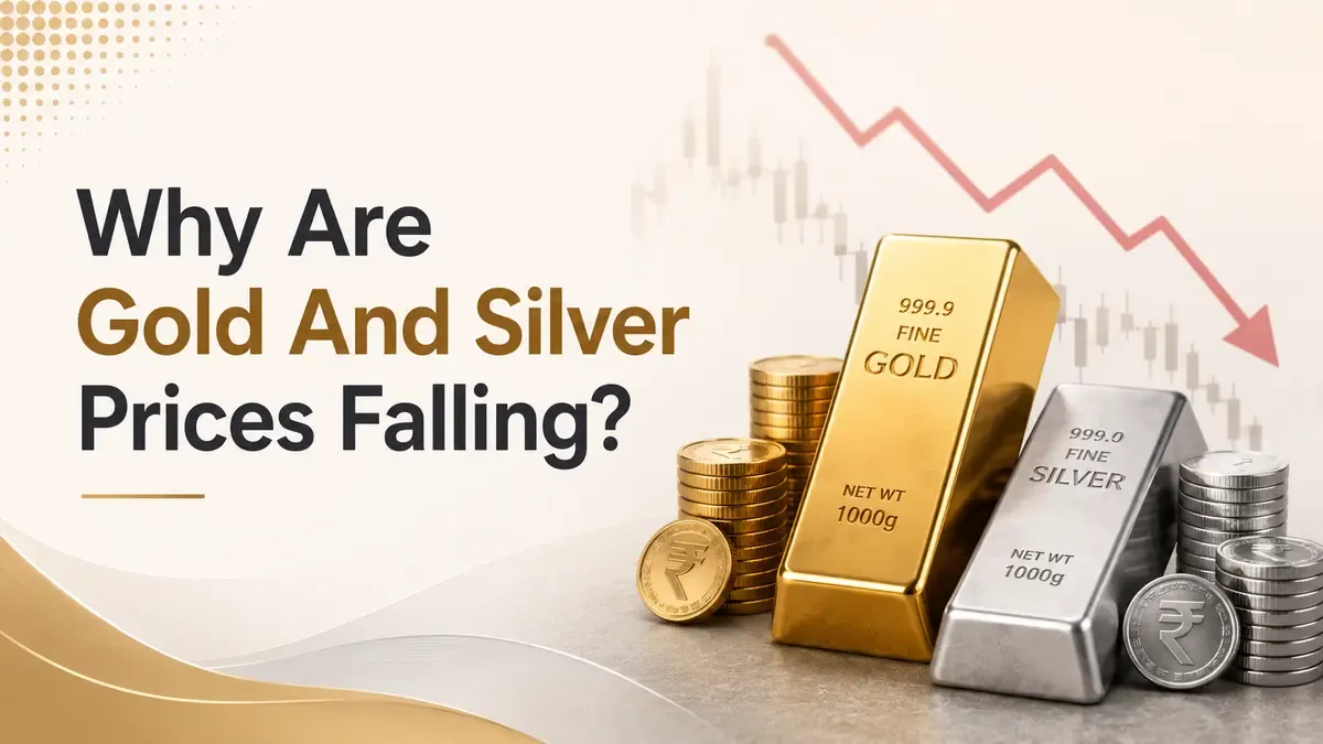 why are gold and silver prices falling mcx gold silver rates under pressure Why Are Gold And Silver Prices Falling? MCX Gold, Silver Rates Under Pressure