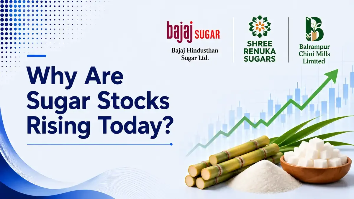 why are sugar stocks rising today Bajaj Hindusthan jumps 12 percent Why Are Sugar Stocks Rising Today? Bajaj Hindusthan Jumps 12% As Supply Worries Persist