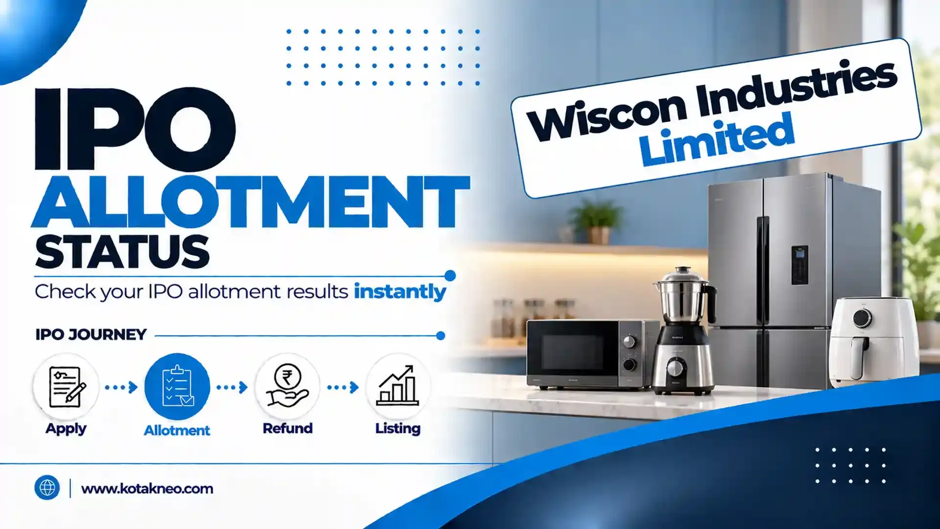 Wiscon Industries IPO Allotment Status: Check Online on Maashitla Securities & BSE SME for Live Updates