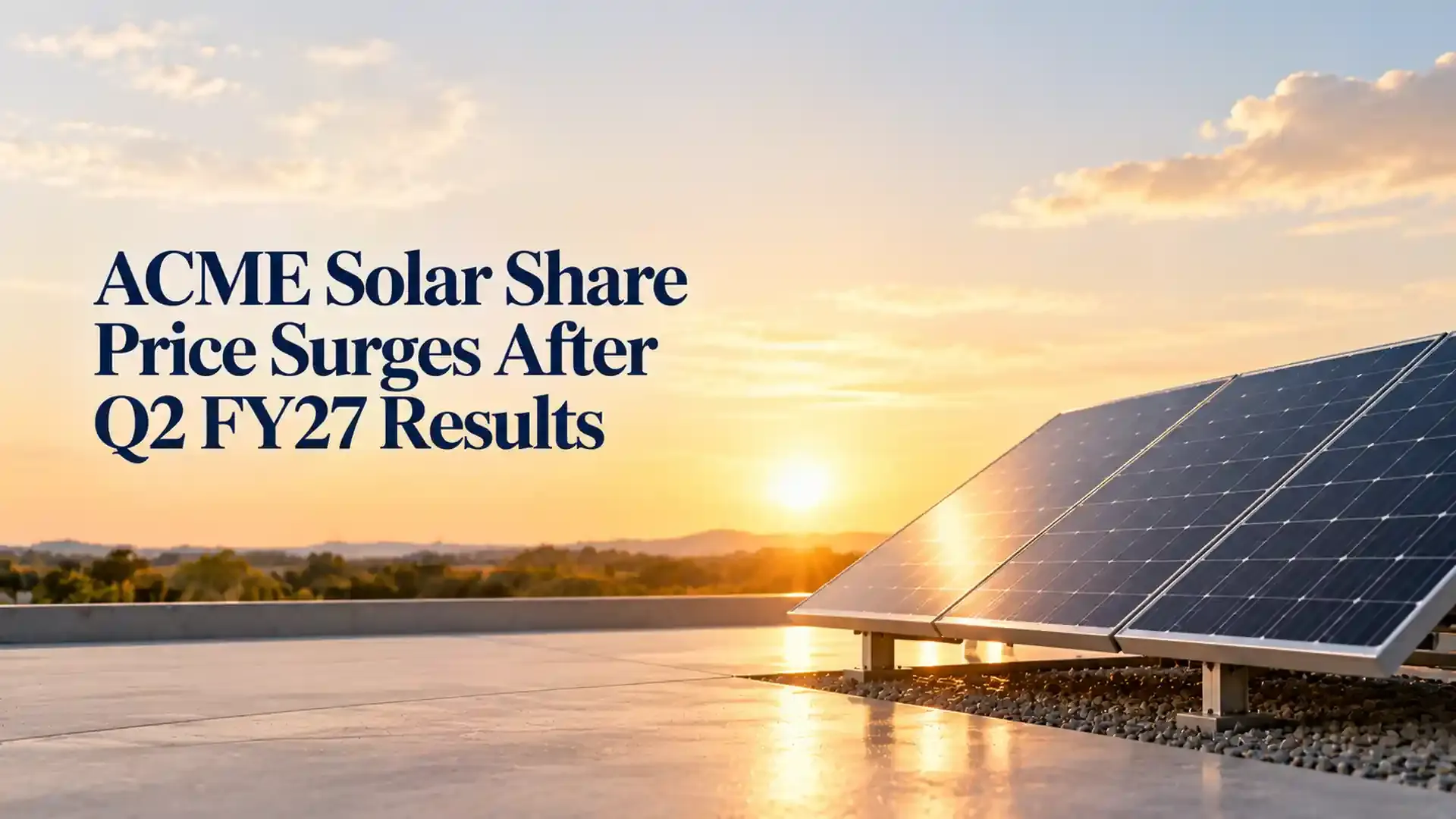 ACME Solar Share Price In Focus After Q2 Profit Climbs To ₹269 Crore And BESS Commissioning Target Moves Above 12 GWh 