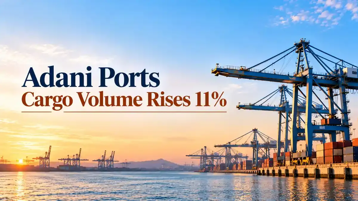 adani ports cargo volume rises 11 percent in september Adani Ports Cargo Volume Rises 11% To 46 MMT In September