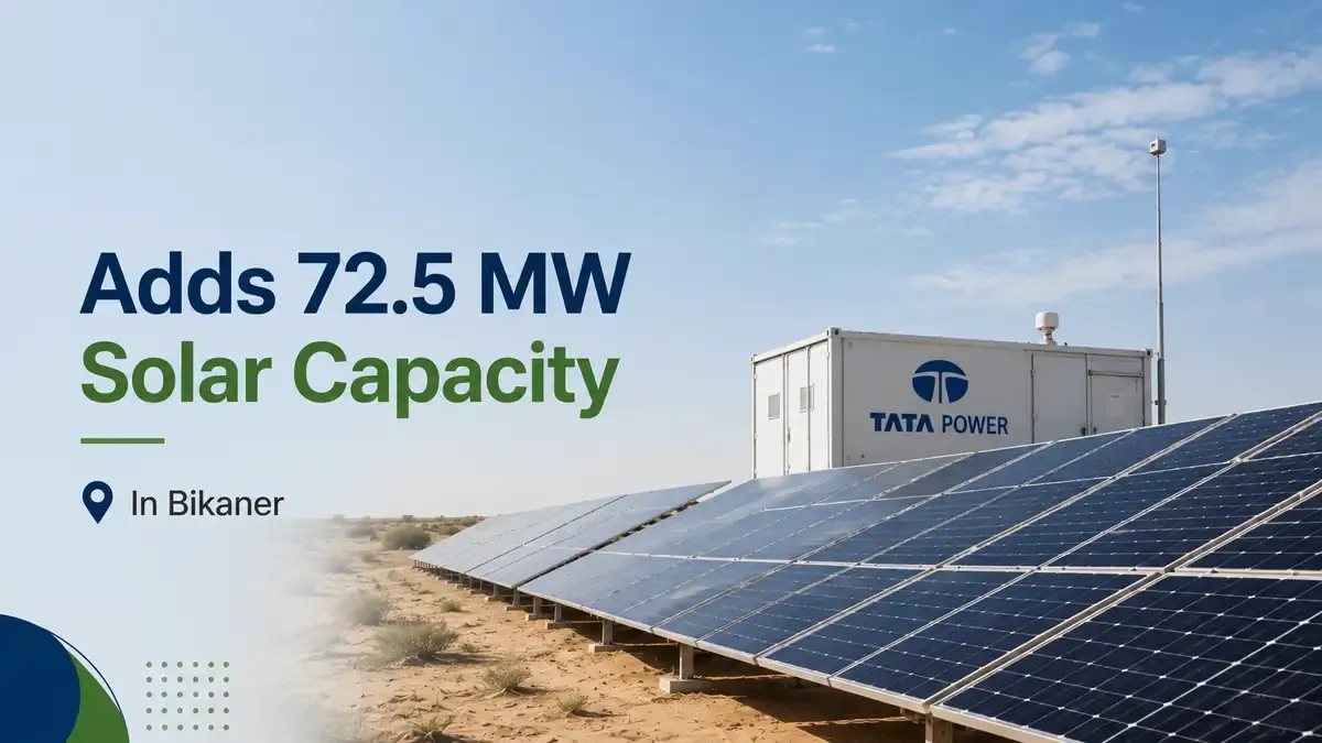 Tata Power Renewable Energy Adds 72.5 MW Solar Capacity In Bikaner 