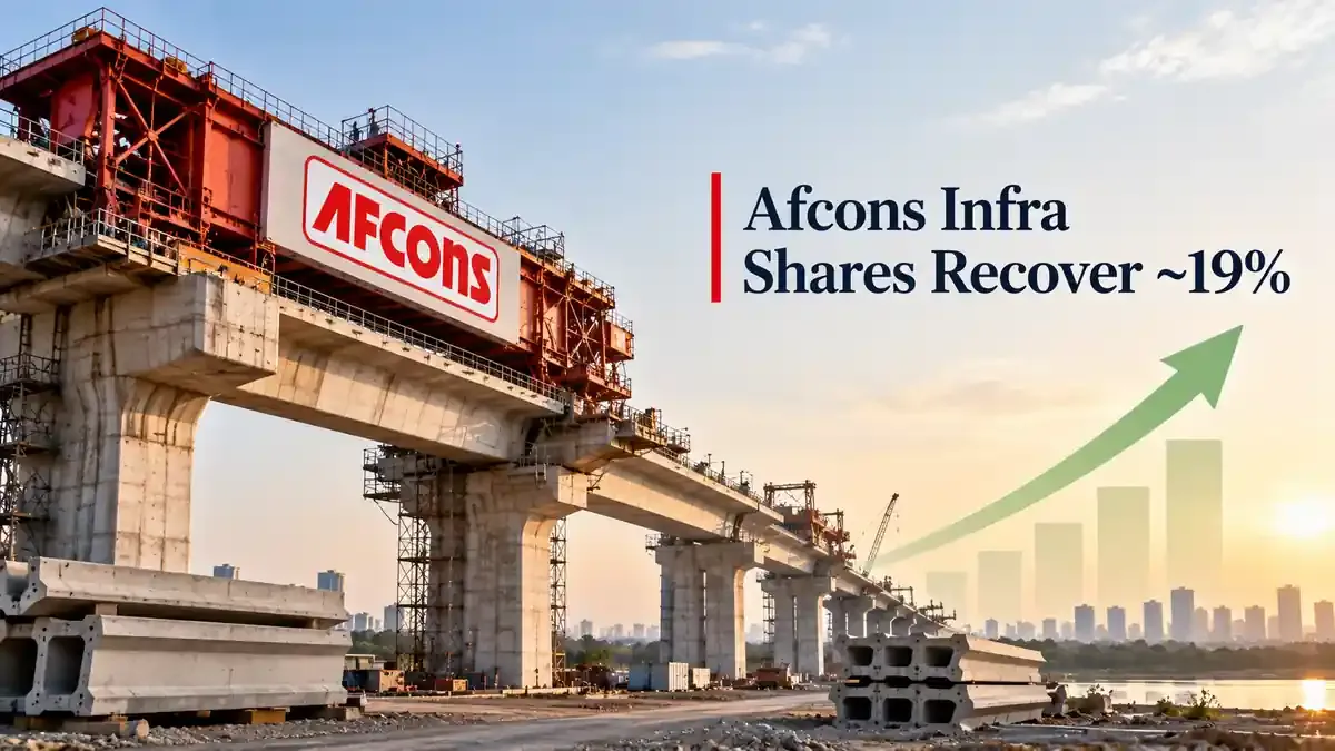 afcons infra share price rebound up to 19 percent Afcons Infra Shares Snap Four-Session