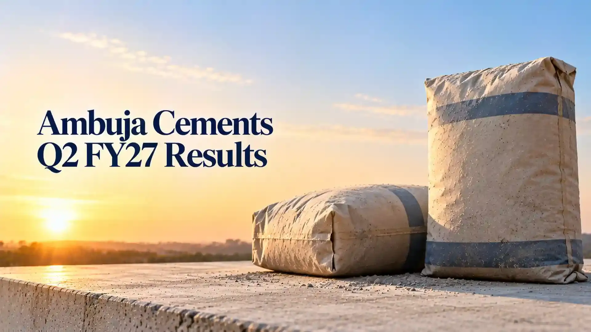 ambuja cements shares react after q2 fy27 2027 results Ambuja Cements Q2 FY27 Results: Share Price Reacts After 28% EBITDA Decline And A 90% Fall In Reported Profit