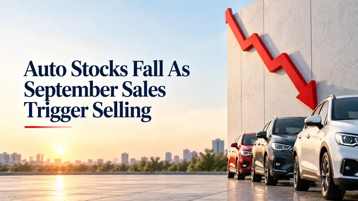 Auto Stocks Fall As September Sales Trigger Selling: Bajaj Auto, M&M, Hero MotoCorp Among Top Losers