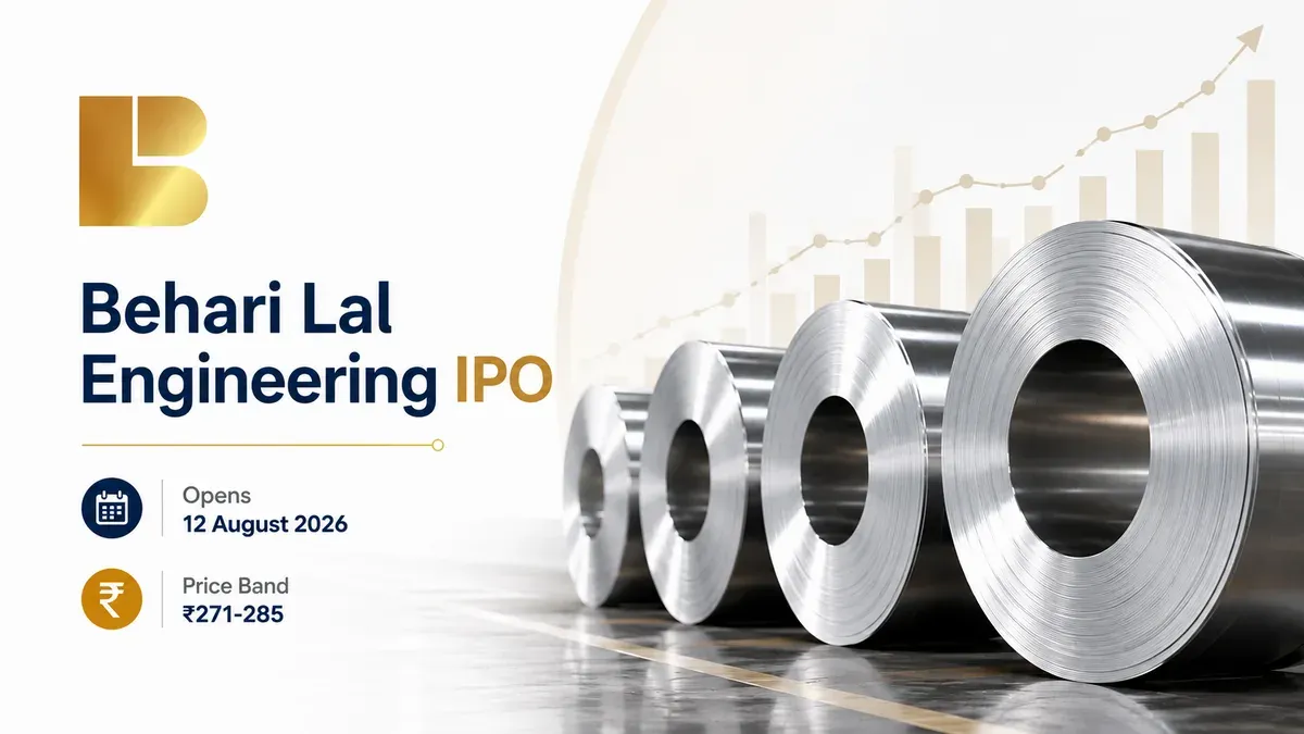 behari lal engineering ipo 12 august price band 271 285 Behari Lal Engineering IPO Opens From 12 August; Price Band Fixed At ₹271-285