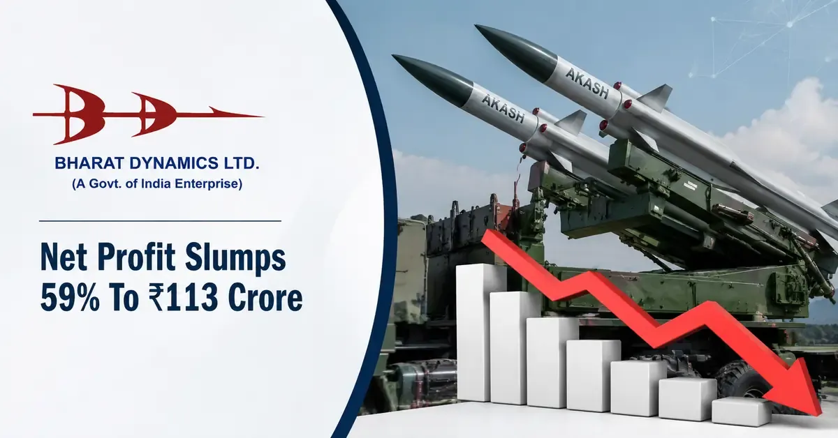 bharat-dynamics-q4-results-net-profit-falls-59-percent-to-rs-113-crore bharat-dynamics-q4-results-net-profit-falls-59-percent-to