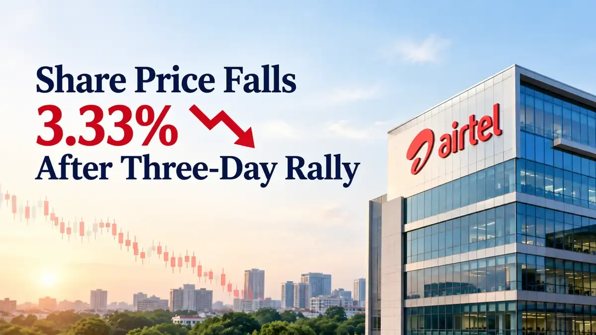 Bharti Airtel Share Price Falls 3.33% After Three-Day Rally