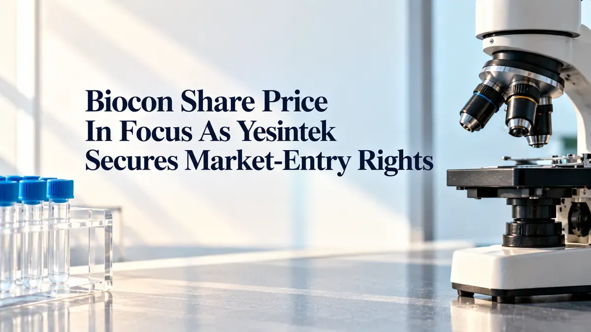 Biocon Share Price In Focus As Yesintek Secures Market-Entry Rights In Nine More Global Markets For Stelara Biosimilar