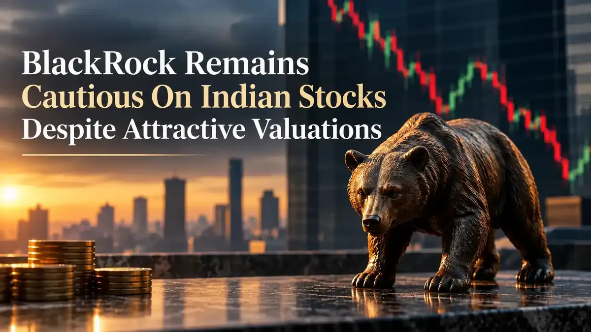 BlackRock Stays Cautious On Indian Equities Despite Cheaper Valuations As Earnings Uncertainty Weighs On Sentiment