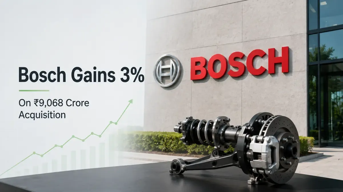 Bosch Gains 3% On ₹9,068 Crore Acquisition Of Bosch Chassis Systems