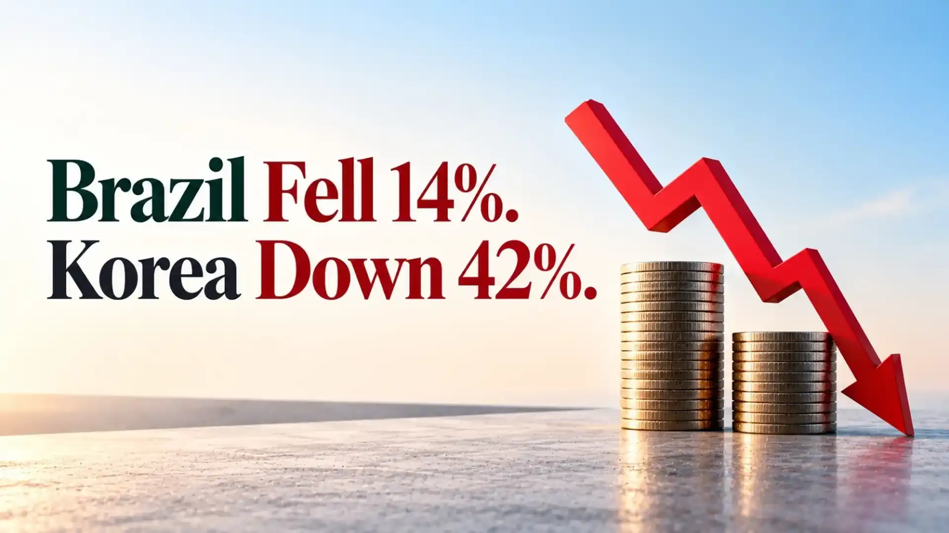 why brazil and south korea stock markets fell Brazil's Market Fell 14% In One Session While South Korea's KOSPI Dropped 42%: Here Is What Indian Investors Should Know