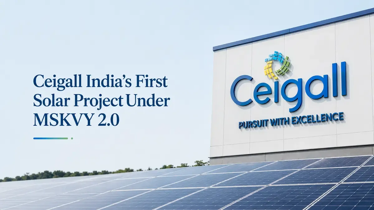 Ceigall India Commissions First 5 MW Solar Project Under MSKVY 2.0