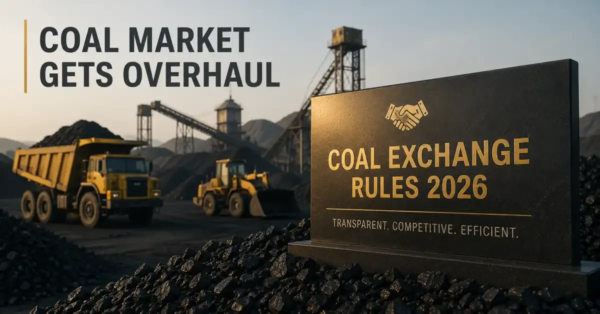 Centre Notifies Coal Exchange Rules To End Decades Of Opaque Coal Pricing