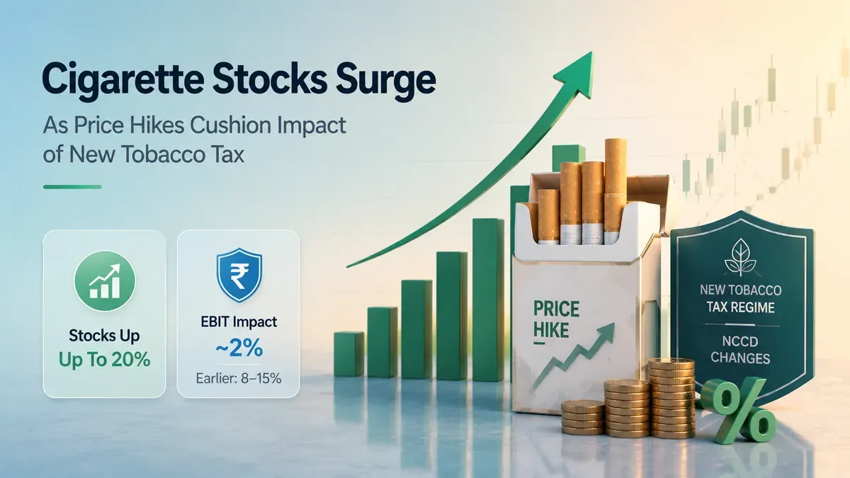 Cigarette Stocks Surge as Price Hikes Cushion Impact of New Tobacco Taxes
