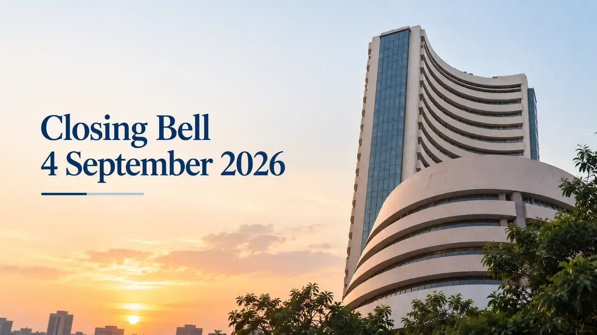 Closing Bell, 4 September 2026: Sensex, Nifty Snap Four-Day Losing Streak