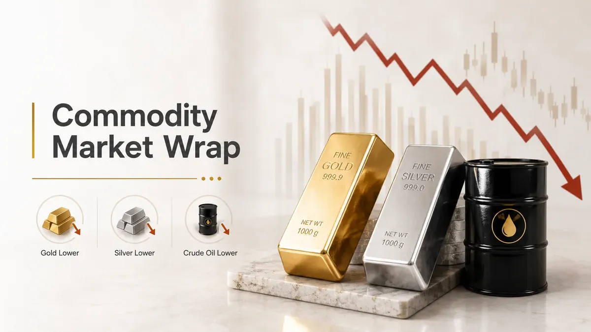 Gold, Silver and Crude Oil End Lower Ahead of US Fed Policy Decision | Commodity Market Wrap