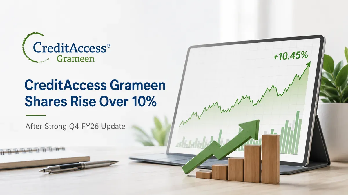 creditaccess-grameen-shares-10-up-q4-fy26-glp-29590-crore-q4-disbursement-growth creditaccess-grameen-shares-10-up