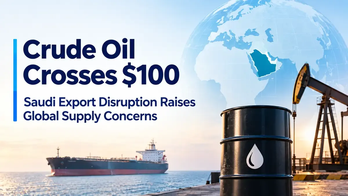 crude oil above 100 saudi arabia export disruption Crude Oil Crosses US$100: Saudi Export Disruption Raises Global Supply Concerns