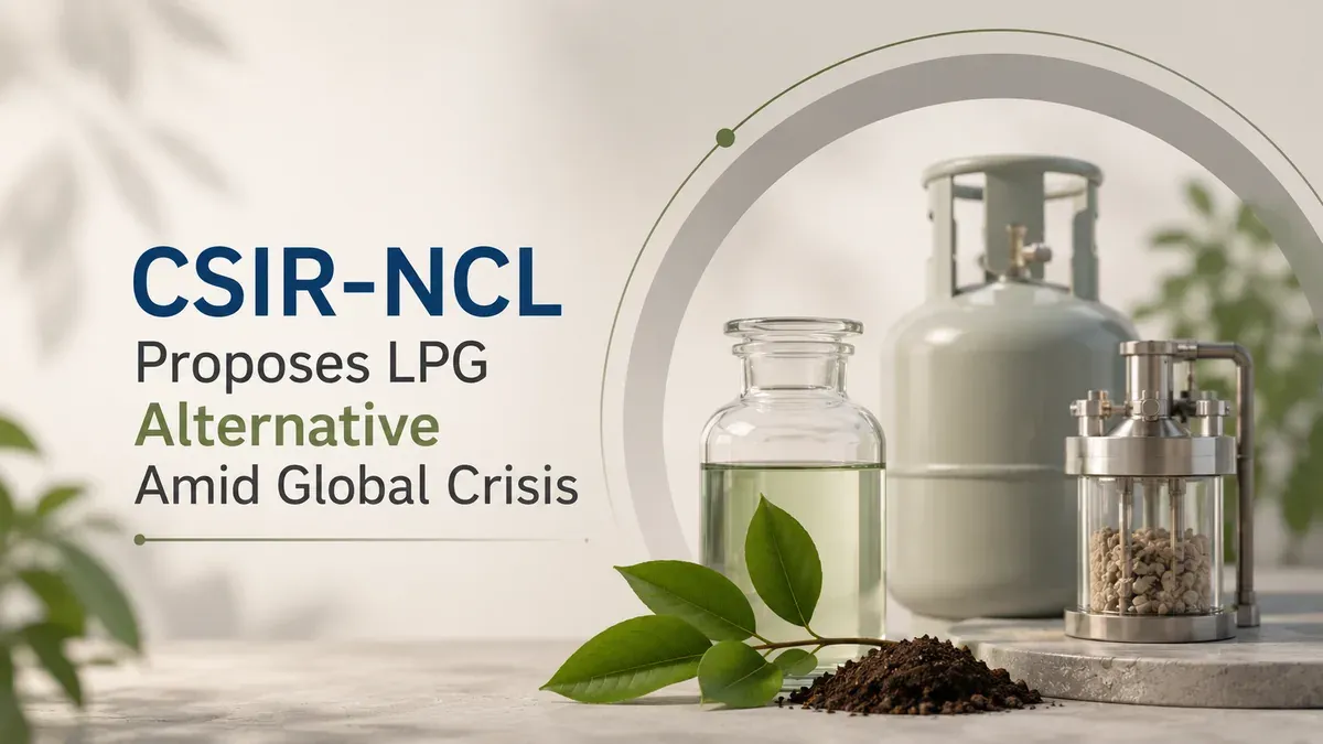 CSIR-NCL Proposes LPG Alternative Amid Global Crisis