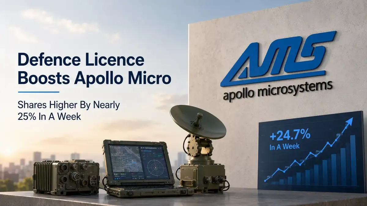 Defence Licence Pushes Apollo Micro Shares Higher By Nearly 25% In A Week 