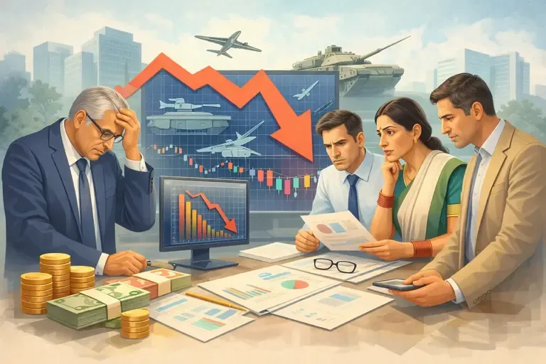 Budget-2026-Why-Defence-Stocks-Fell-Despite-18-Capex-Hike Defence-Stocks-Fell-Despite-18-Capex-Hike