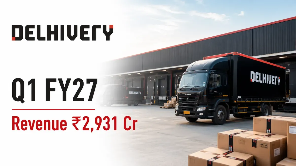 delhivery q1 fy 27 results revenue up 28 to rs 2931 crore Delhivery Q1 FY 2026-27 Results: Revenue Up 28% To ₹2,931 Crore