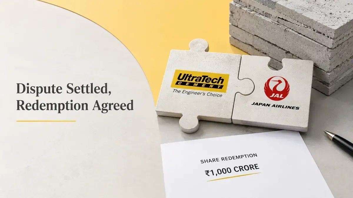 UltraTech, JAL Settle Dispute; ₹1,000 Crore Share Redemption Agreed