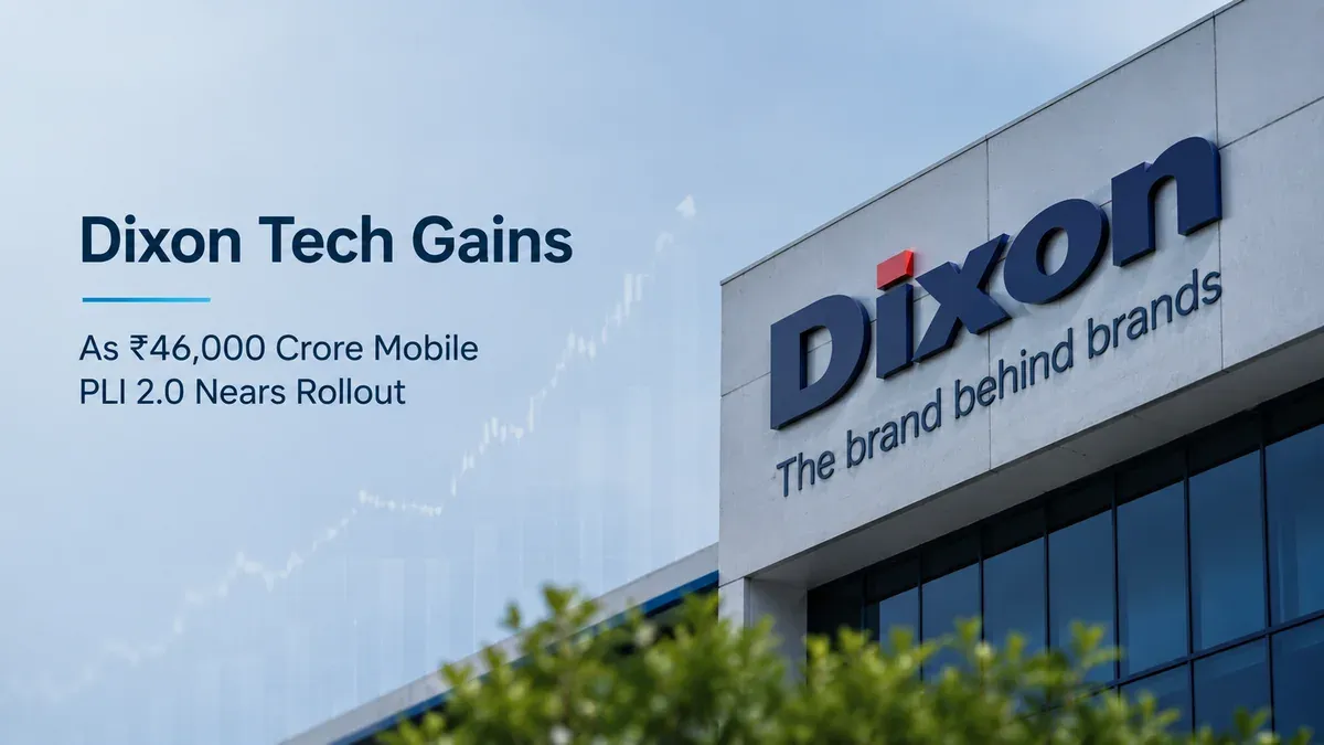 Dixon Tech Gains As ₹46,000 Crore Mobile PLI 2.0 Nears Rollout