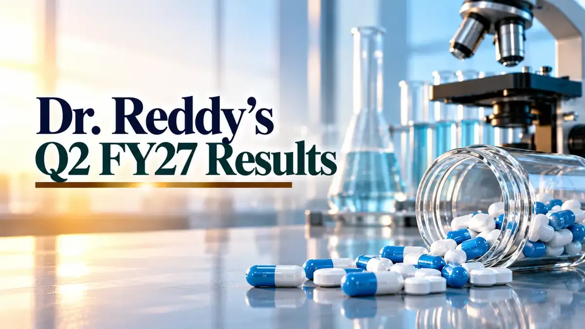 Dr. Reddy's Q2 FY27 Results: Revenue Slips 1.5% To ₹8,671 Crore, And Net Profit Falls 36% In September Quarter