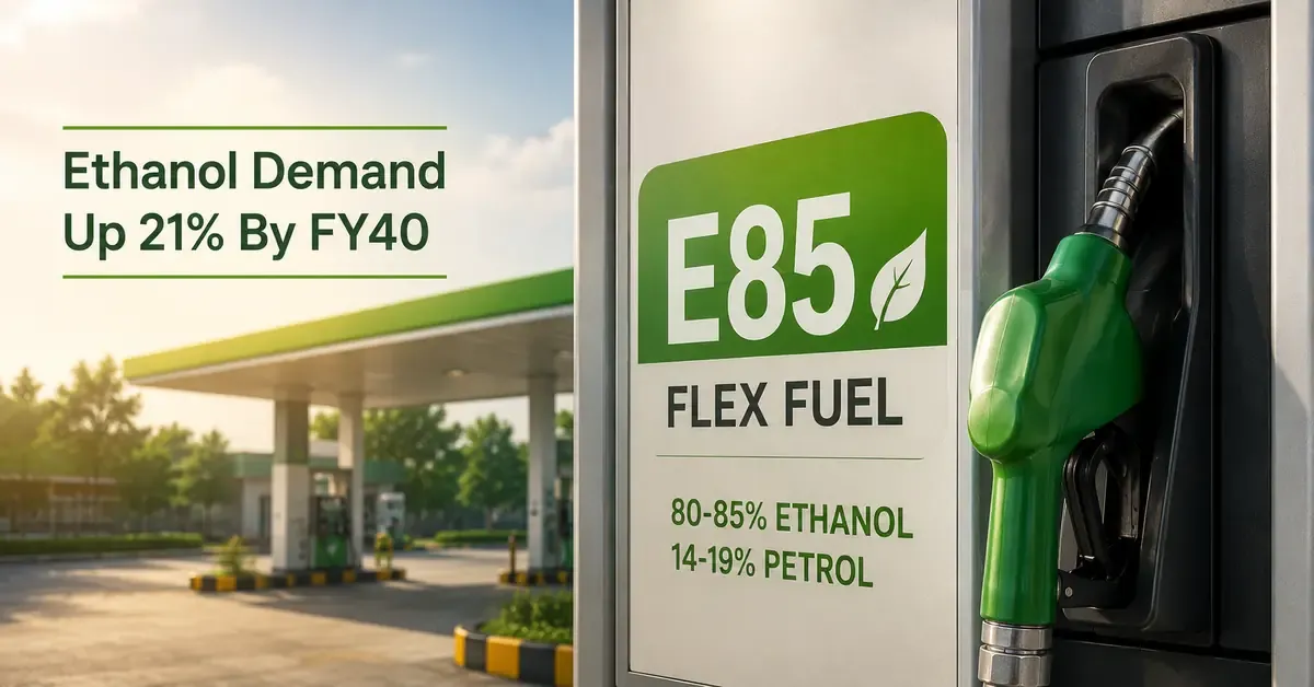 e85-fuel-rollout-india-ethanol-demand-fy40-flex-fuel-vehicles e85-fuel-rollout-india-ethanol-demand-fy40