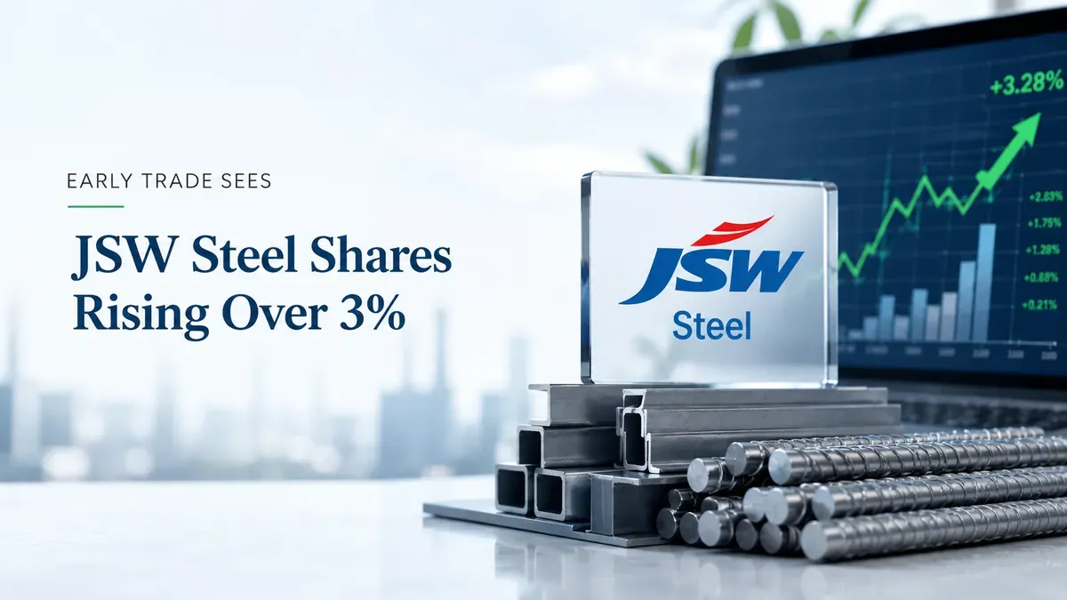 Early Trade Sees JSW Steel Shares Rising Over 3% 