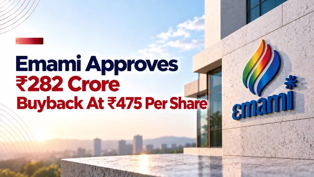 emami buyback 282 crore 475 per share Emami Shares In Focus After ₹282 Crore Buyback Approval