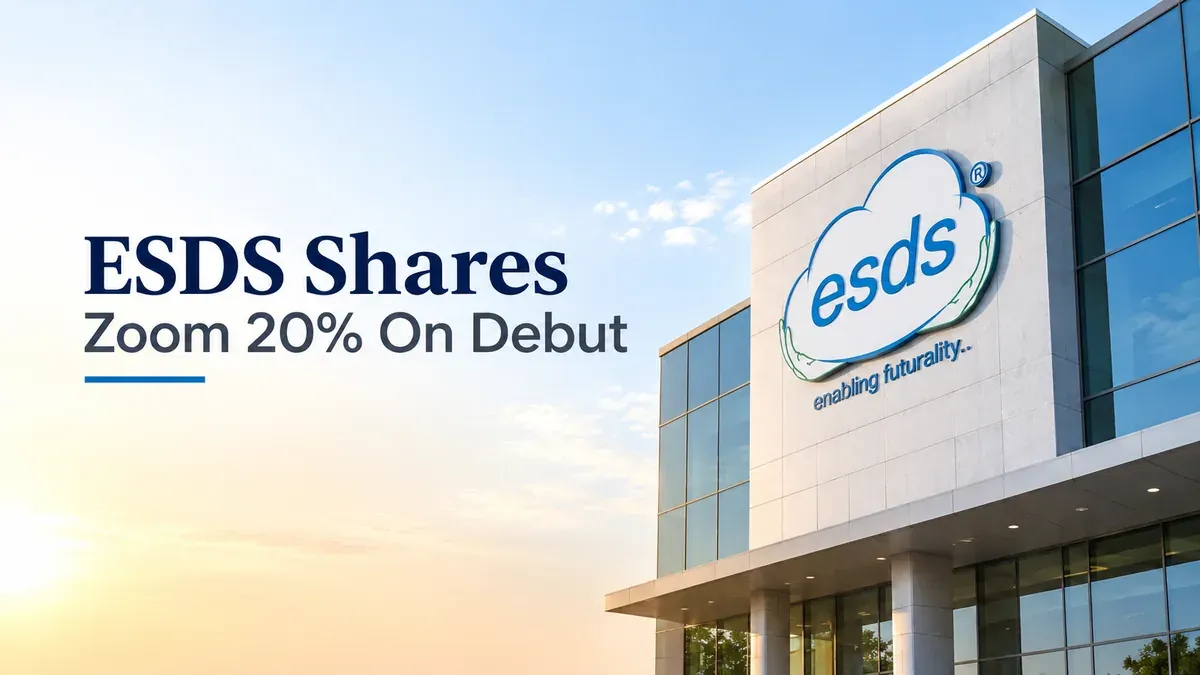 esds software solution shares zoom 20 percent debut stock doubles ipo price ESDS Software Solution Shares Zoom