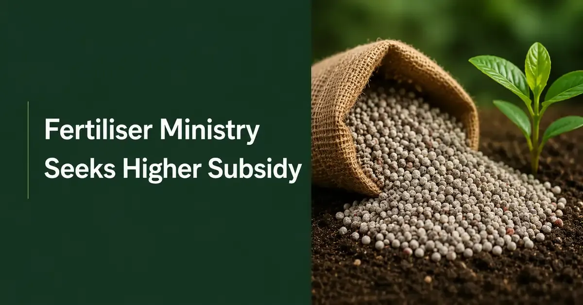 Fertiliser Ministry Seeks Higher Subsidy As Iran War Pushes Up Costs