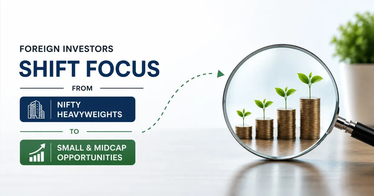 foreign-investors-shift-from-nifty-heavyweights-to-small-and-midcap
