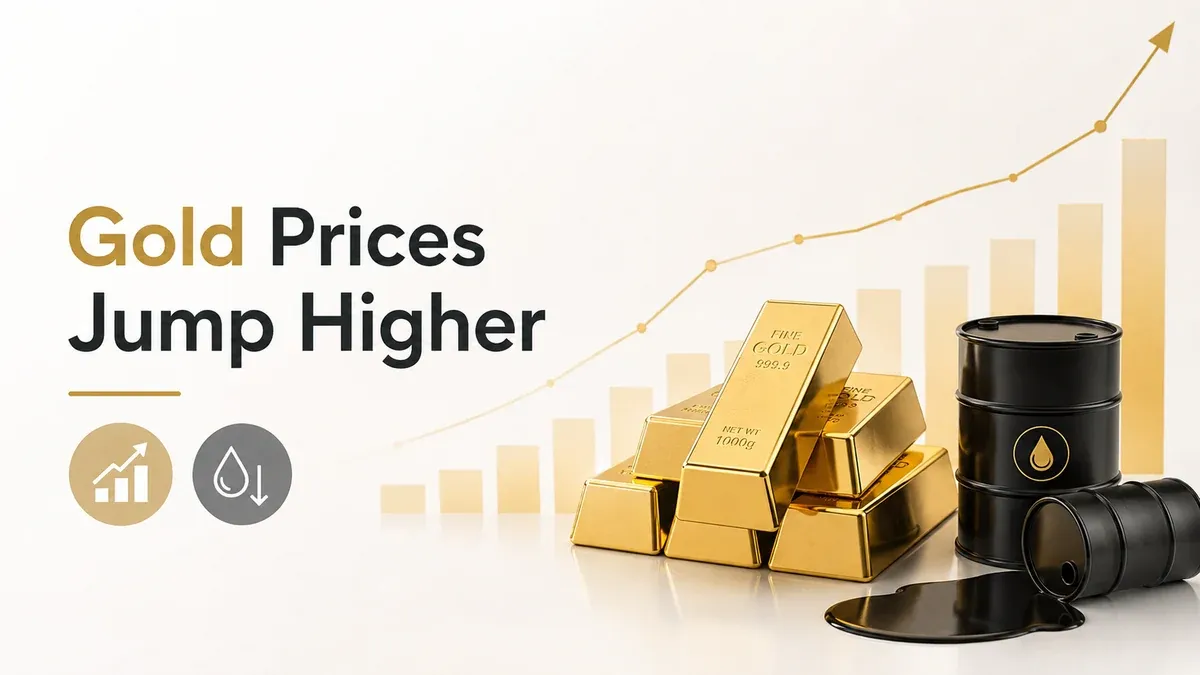 Gold Prices Jump 4.8% This Week to 7-Week High as Oil Falls on Iran Peace Hopes | Commodity Markets Today