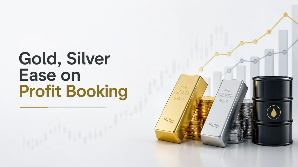 Gold, Silver Ease on Profit Booking as Iran War Keeps Oil Prices Elevated Ahead of US Fed Decision | Commodity Market Today