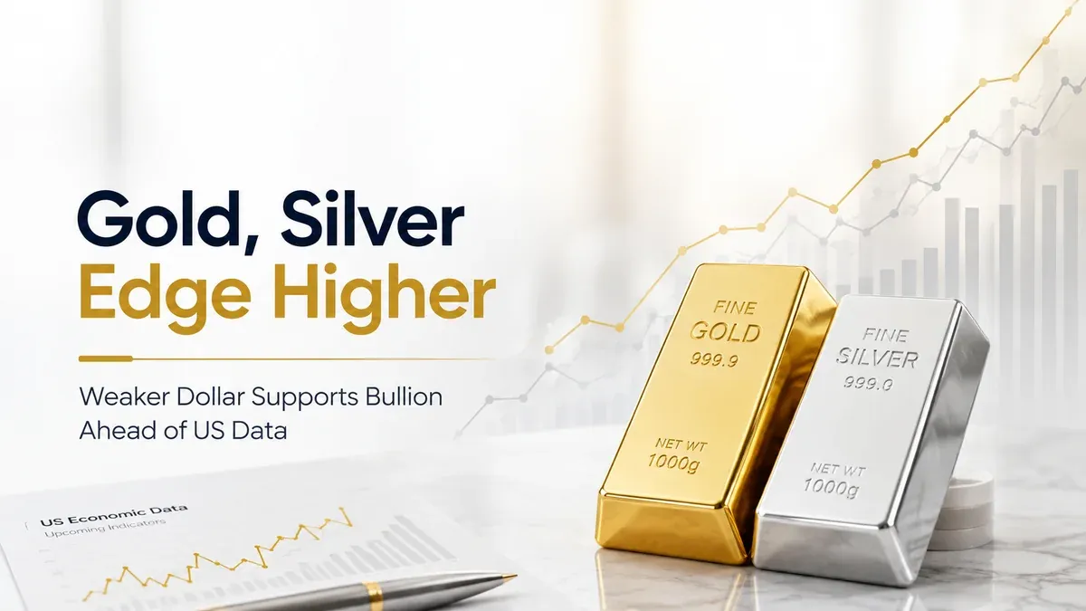 gold silver market update mcx gold silver climb as weaker dollar supports bullion ahead of key us economic data MCX Gold, Silver Climb as Weaker Dollar