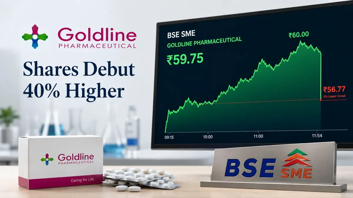 goldline-pharmaceutical-shares-list-40-percent