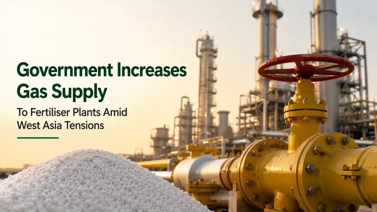 Government Increases Gas Supply To Fertiliser Plants Amid West Asia Tensions 