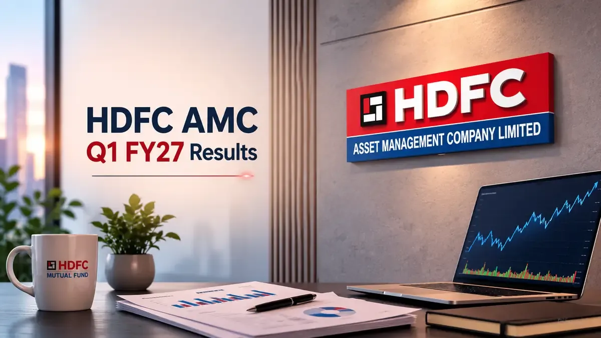 hdfc amc q1 fy27 results profit revenue june quarter 2026 HDFC AMC Q1 FY27 Results: Shares Jump 2% After Q1 Profit Rises To ₹838 Crore And 14% Revenue Growth