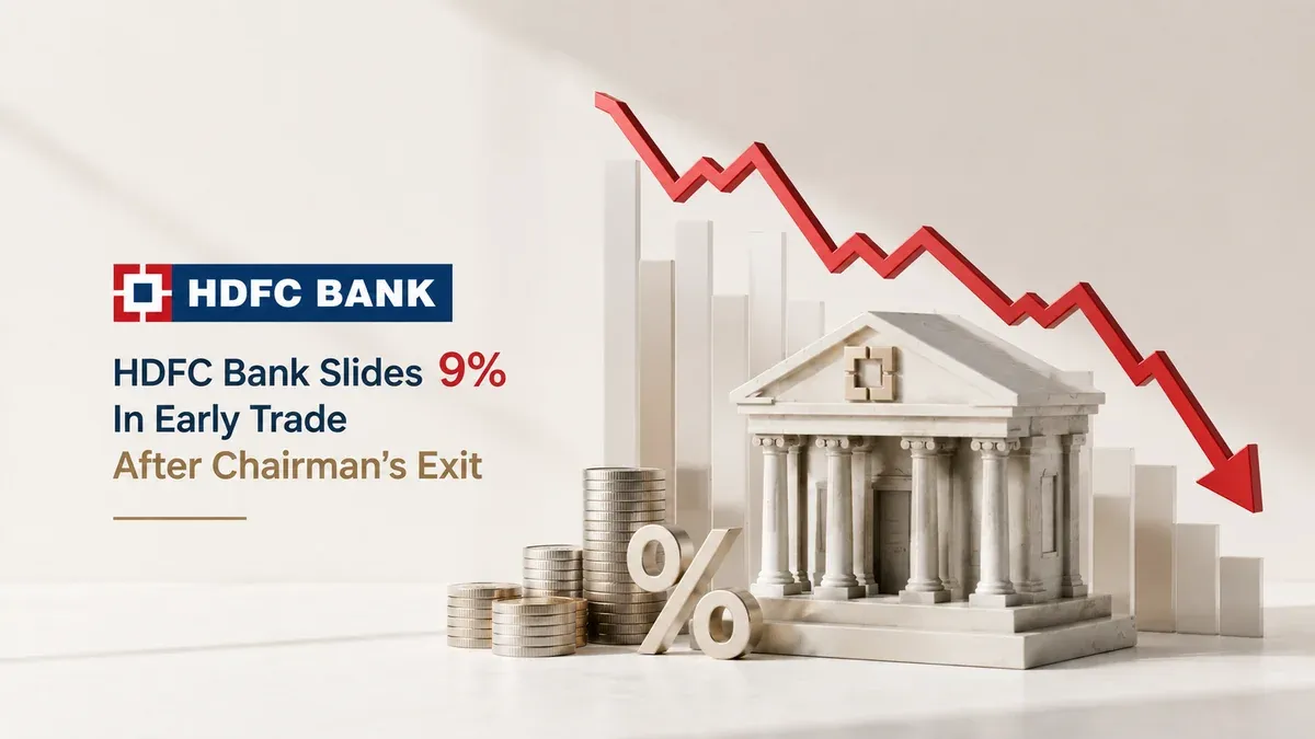 HDFC Bank Slides 9% In Early Trade After Chairman's Exit 