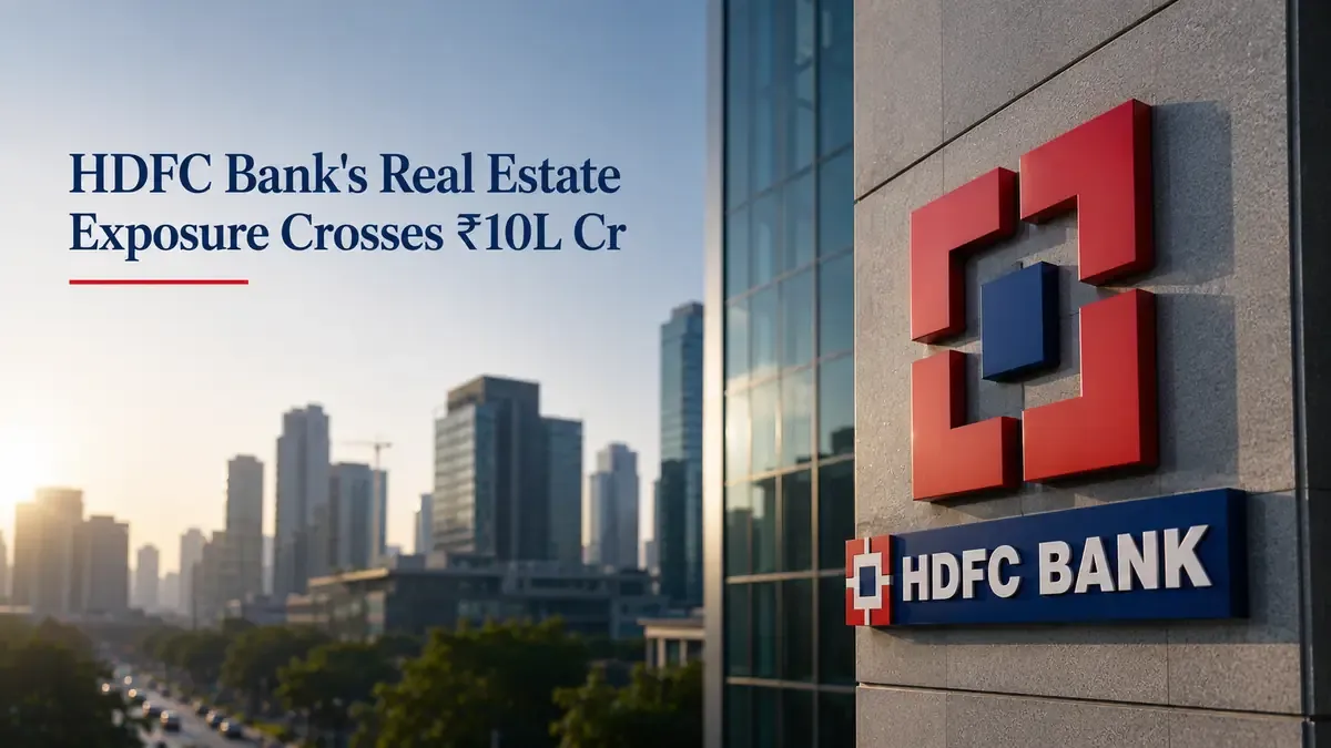 hdfc bank real estate exposure crosses 10 lakh crore fy26 HDFC Bank Parks 34% Of Advances