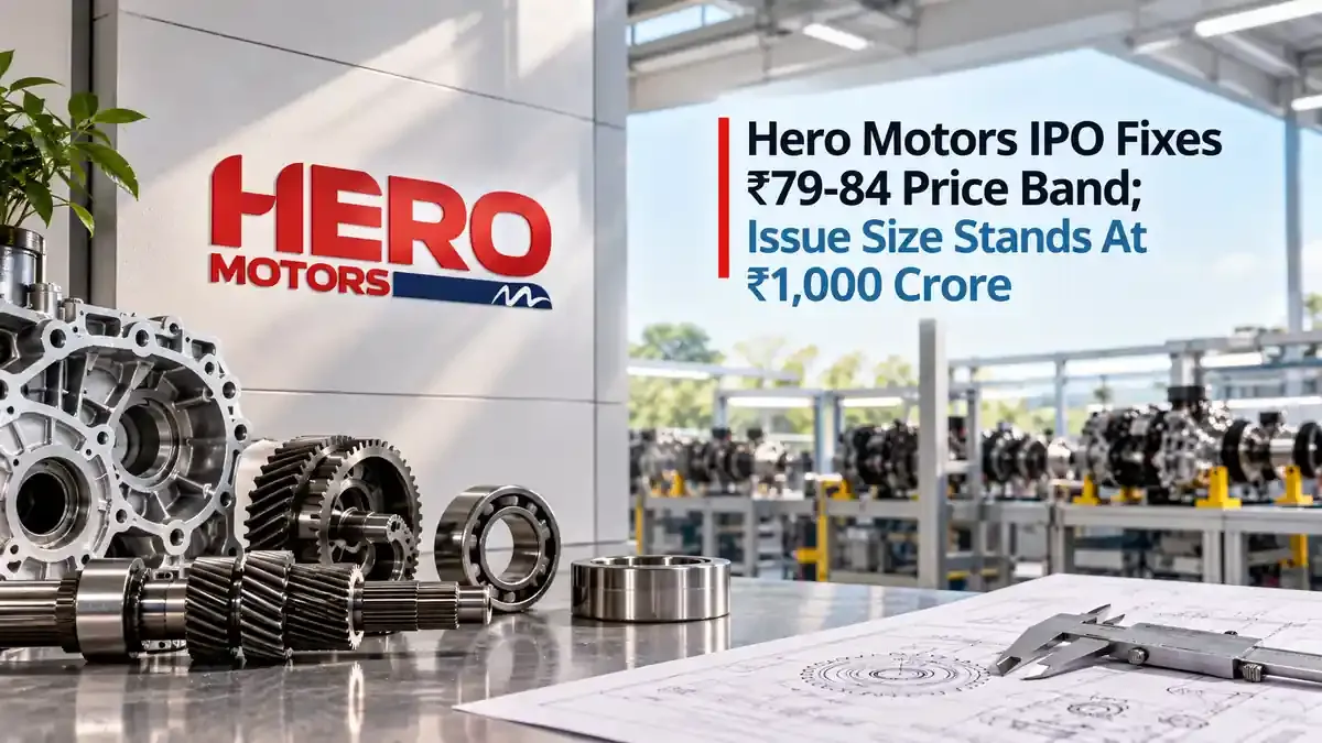 hero motors ipo price band 79 to 84 issue size 1000 crore Hero Motors IPO: Price Band Announced At ₹79-₹84 For ₹1,000 Crore Issue