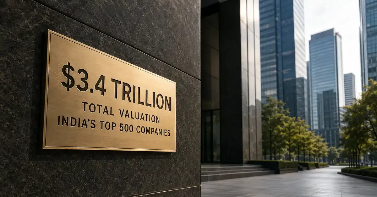 India’s Top 500 Companies Reach $3.4 Trillion Valuation, Bharti Airtel Tops Value Creation