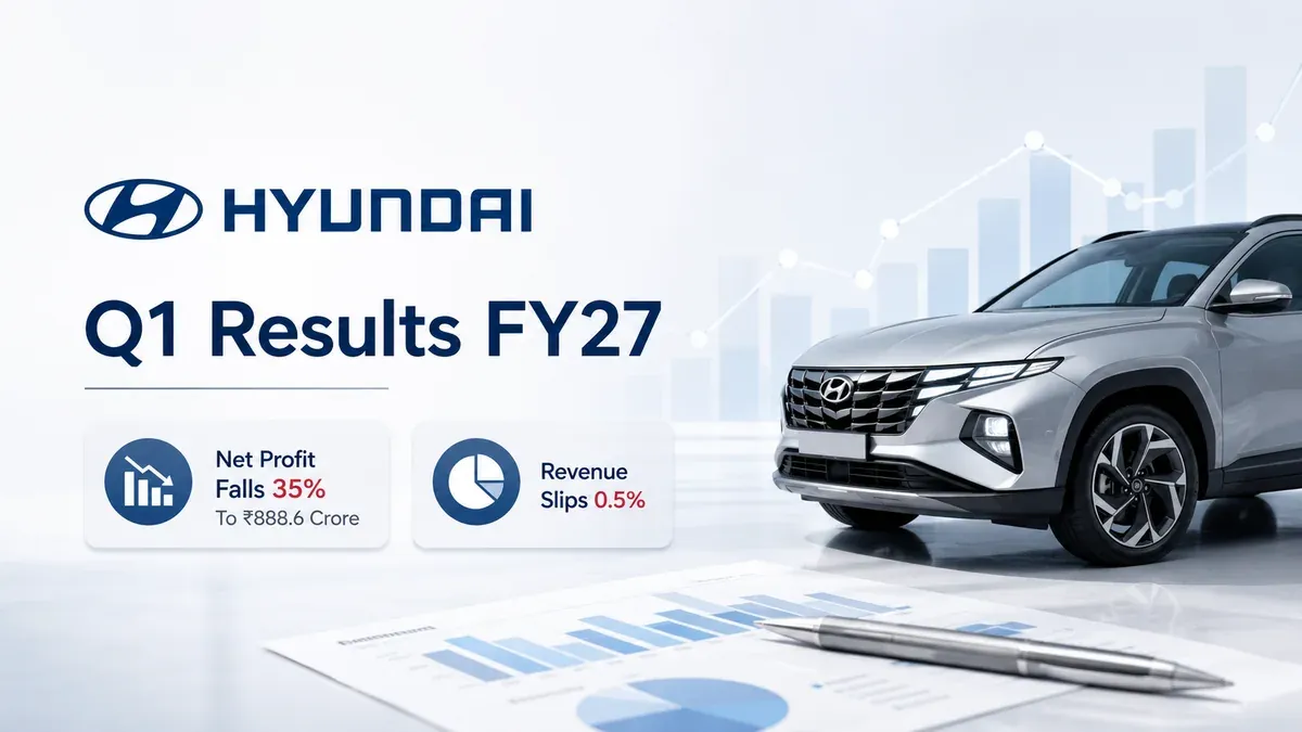 hyundai motor india q1 results fy27 net profit falls revenue flat Hyundai Motor India Q1 Results FY27