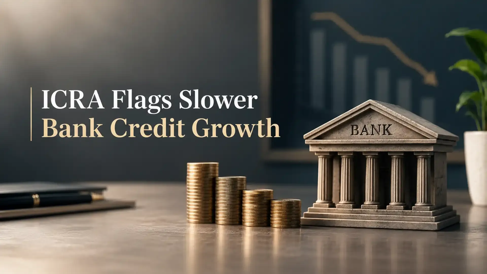 icra bank credit growth slow fy27 ICRA Forecasts Slower Bank Credit Growth In India